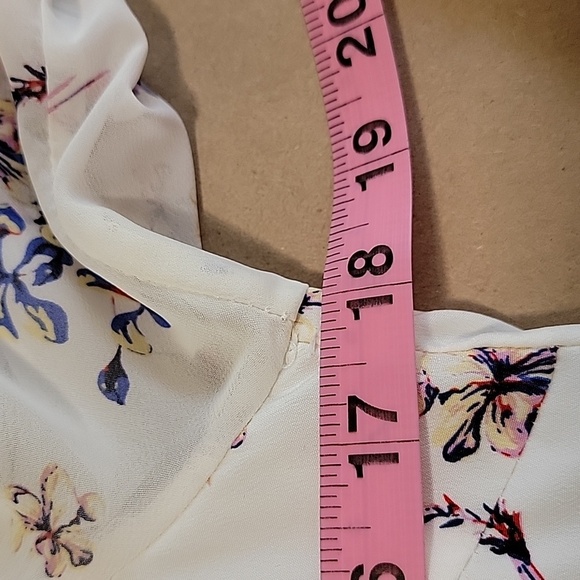 Storets White and Red Midi Dress with Ruffle Details - Picture 9 of 14